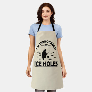 Lustiges Zitat zum Eisfischen Schürze