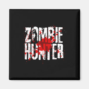 Lustiges Zombie-Jäger-Design für Jungen und Mädche Magnet