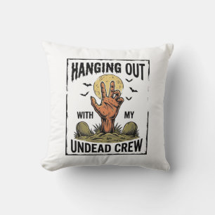 Lustiges Zombie-Shirt für Horror-Fans Vintage Unto Kissen