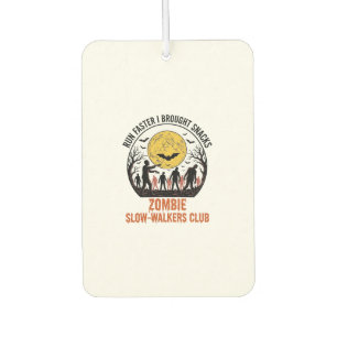 Lustiges Zombie-Shirt mit eingraviertem Mond und d Autolufterfrischer