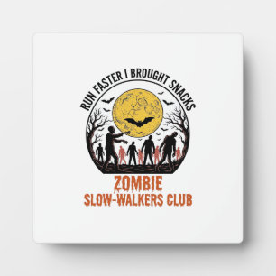 Lustiges Zombie-Shirt mit eingraviertem Mond und d Fotoplatte