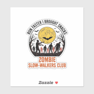 Lustiges Zombie-Shirt mit graviertem Mond und dunk Aufkleber
