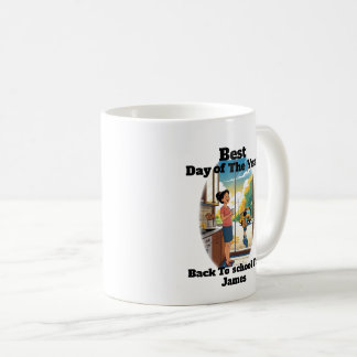 Lustiges Zurück zur Schule Benutzerdefinierter Nam Kaffeetasse