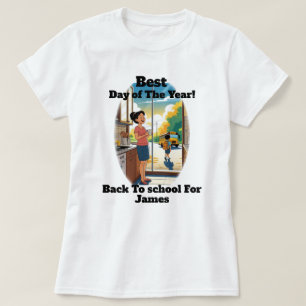 Lustiges Zurück zur Schule Benutzerdefinierter Nam T-Shirt