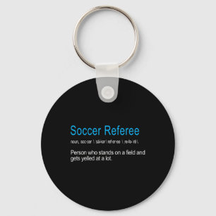Lustigste Definition eines Fußballschiedsrichters Schlüsselanhänger