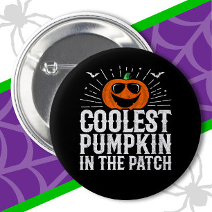 Lustigste Kürbisparty auf dem Halloween-Feld Button