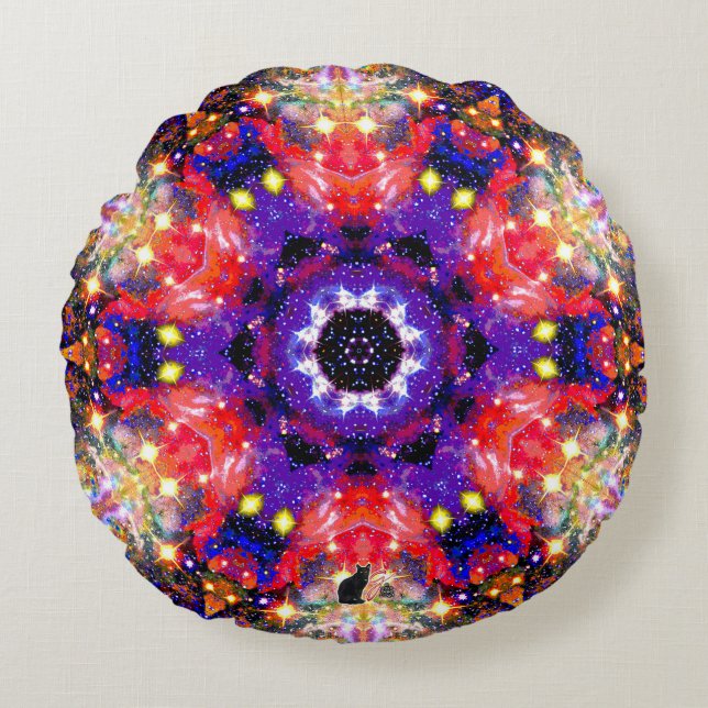 Lustrar Stellar Kaleid Coussin rond (Devant)
