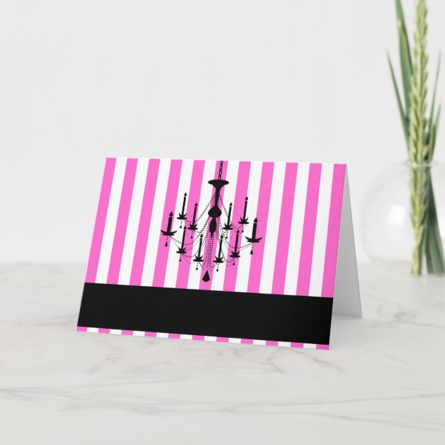 Lustre Carte pour notes-rose (Devant)