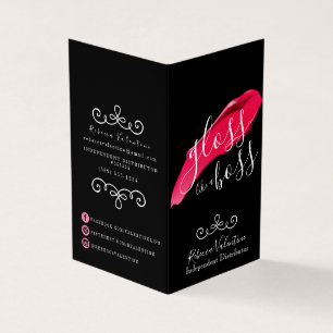 Lustre comme un carte de visite plié par Lipsense