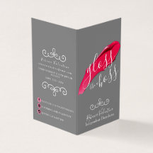 Lustre comme un carte de visite plié par Lipsense