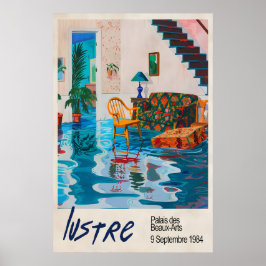 Lustre Paris Ausstellung Poster Surrealer überflut