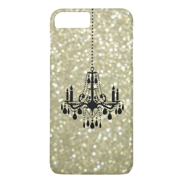 Lustre Sparkly Gold iPhone 7 Plus Coque (Dos)