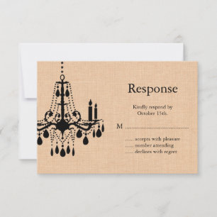 Lustre sur Burlap RSVP