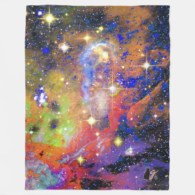 Lustrous Star Field Fleecedecke (Vorderseite)