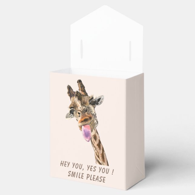 Lustvolle Geschenkboxen mit spielerischer Giraffe  Geschenkschachtel (Geöffnet)