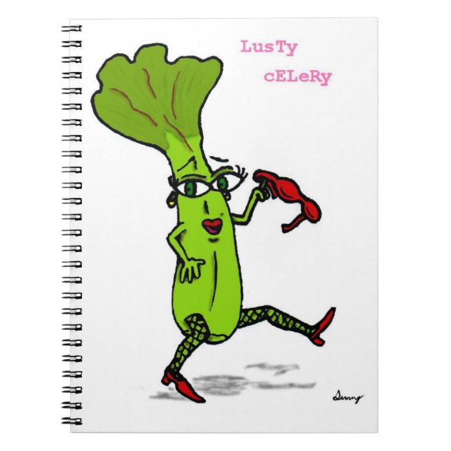 Lusty Celery Notebook Notizblock (Vorderseite)