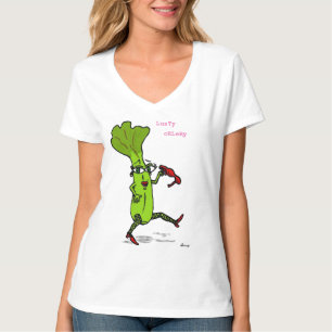 Lusty Celery Womens V-Neck T - Shirt