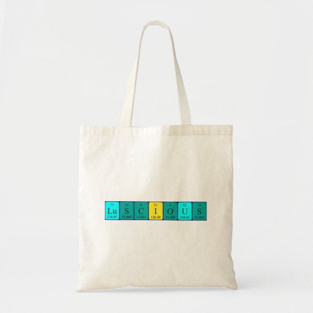 Lusziöse, periodische Tafeltasche Tragetasche (Vorne)