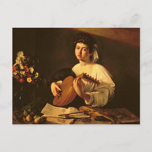 Lute Player, c.1595 Postkarte (Vorderseite)