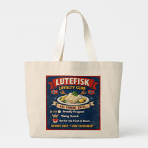 Lutefisk-Loyalitätsclub Norwegische Tragetasche
