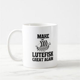 Lutefisk wieder großartig Humorvollen Stinkenfisch Kaffeetasse
