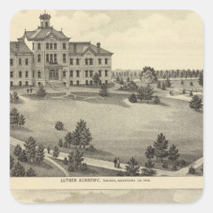 Luther Academy, Nebraska Quadratischer Aufkleber