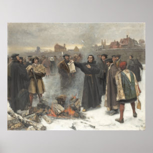 Luther Burns zum Papstbull Poster