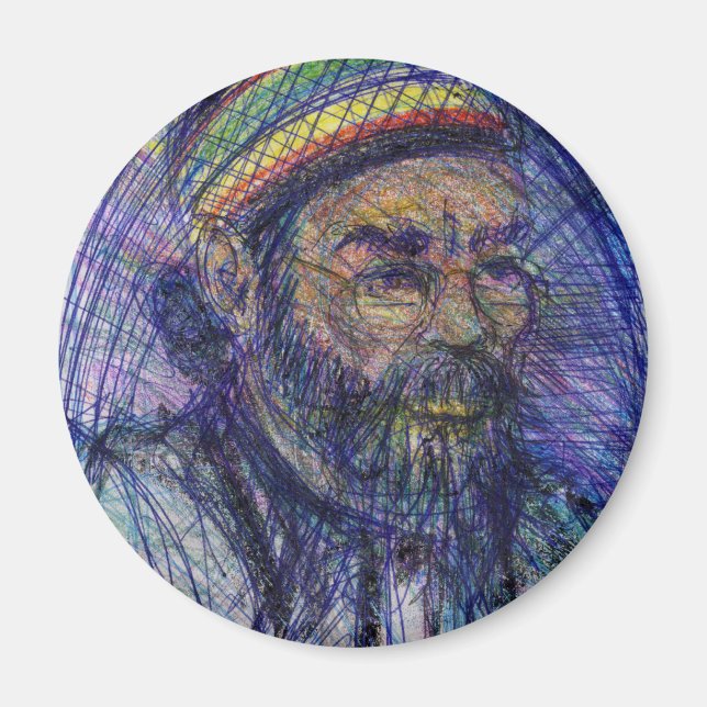 Luther Hampton Self Portrait Magnet (Vorne)