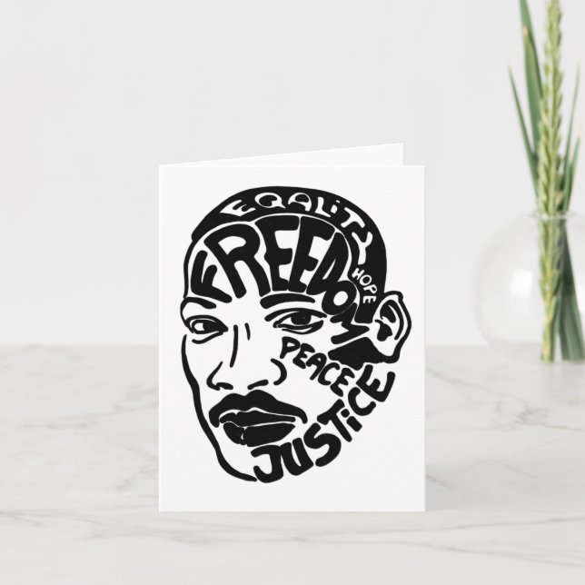 Luther King Sticker Karte (Vorderseite)