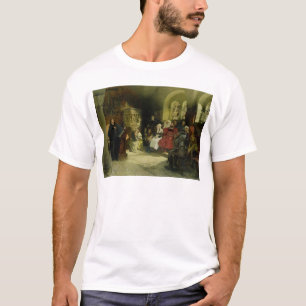 Luther predigt unter Verwendung seiner T-Shirt