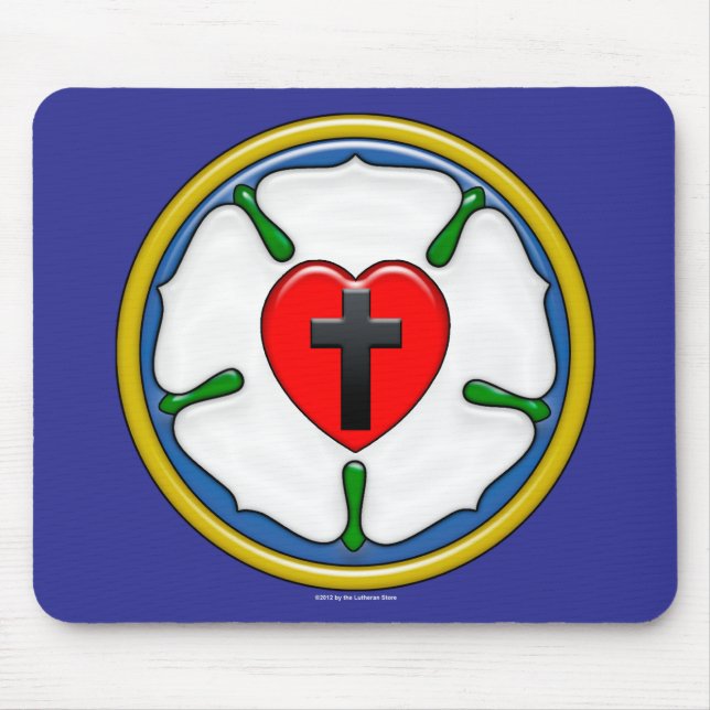 Luther Rose Embossed Look Mousepad (Vorne)