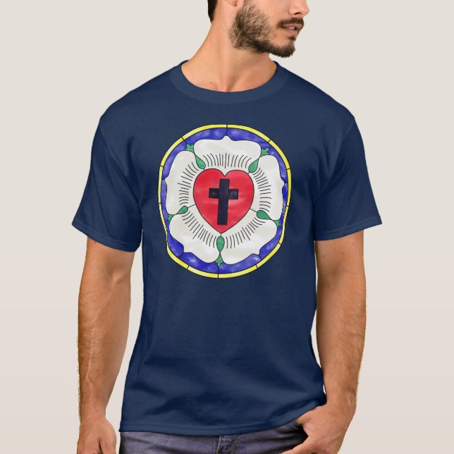 Luther Rose Glass Window T-Shirt (Vorderseite)