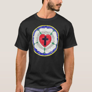 Luther Siegel-beflecktes Glasfenster T-Shirt