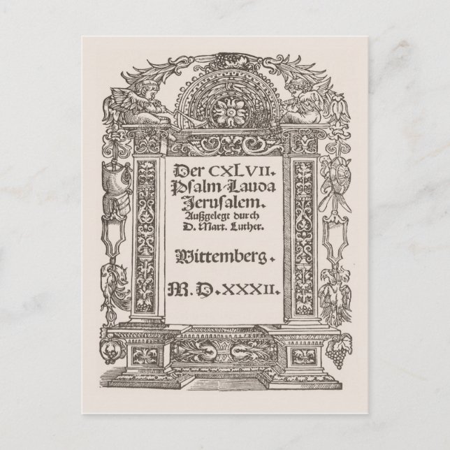 Luther, Wittemberg, 1532 Postkarte (Vorderseite)
