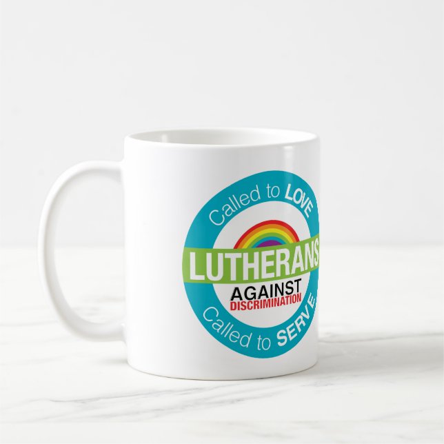 "Luthériens tasse contre discrimination" (Gauche)