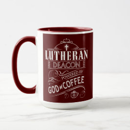 Lutherische Diakon, angetrieben durch Gott und Tasse