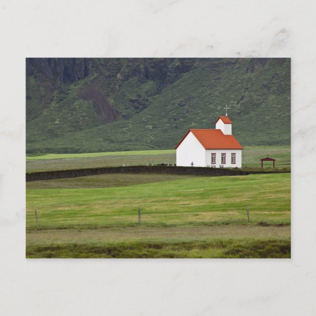 Lutherische Kirche, Island Postkarte (Vorderseite)