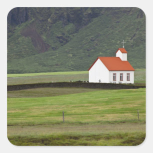 Lutherische Kirche, Island Quadratischer Aufkleber