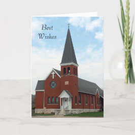 Lutherische Kirchen-Hochzeits-Karte Karte