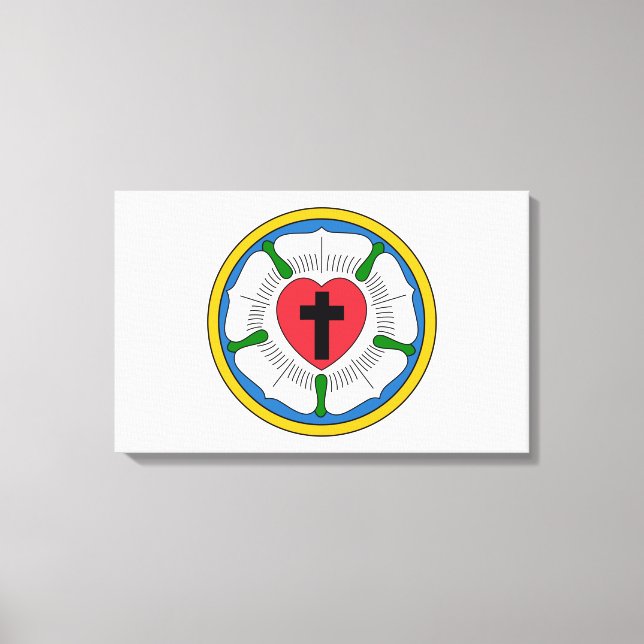 Lutherrose Luther Rose Lutheranism Martin Luther Leinwanddruck (Vorderseite)