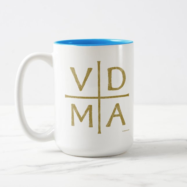 Luthers Reformation Cross Zweifarbige Tasse (Links)