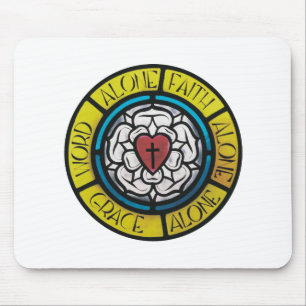 Luthers Rose Mousepad