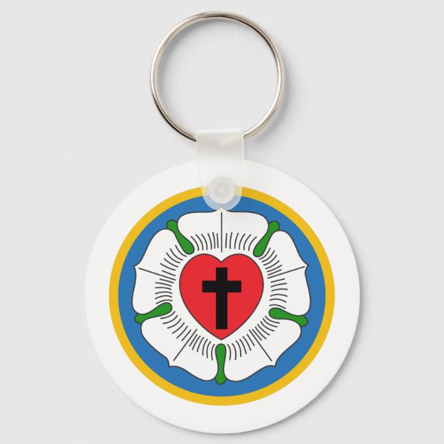 Luthers Rose Schlüsselanhänger (Vorderseite)