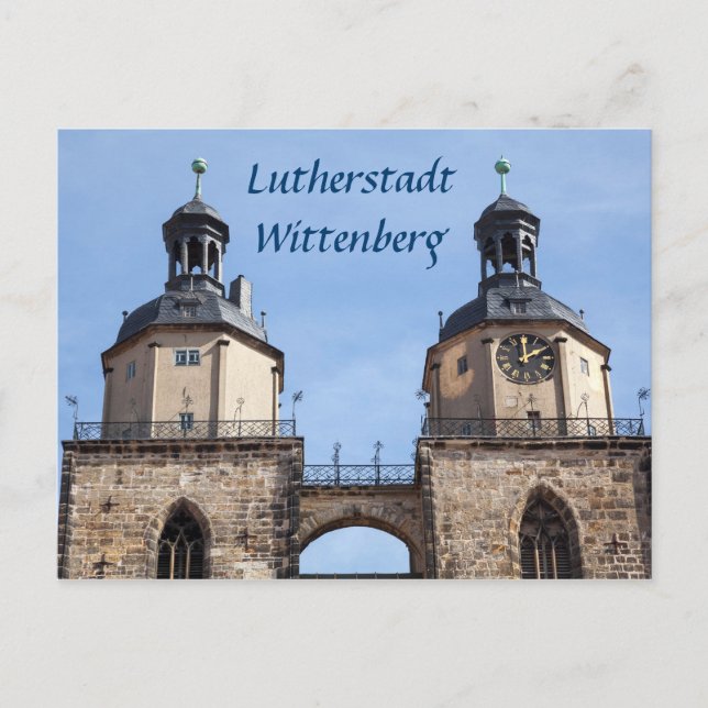 Lutherstadt Wittenberg St. Mariens Church Foto Postkarte (Vorderseite)