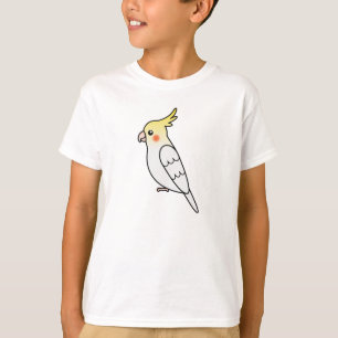 Lutino Cartoon Nymphensittich Papagei Vogel T-Shirt