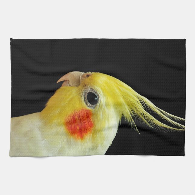 Lutino Cockatiel Handtuch (Horizontal)