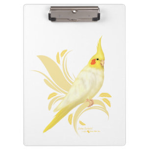 Lutino Cockatiel Klemmbrett