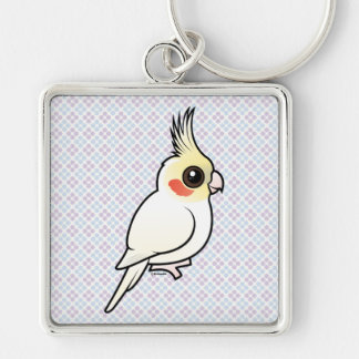 Lutino Cockatiel Schlüsselanhänger