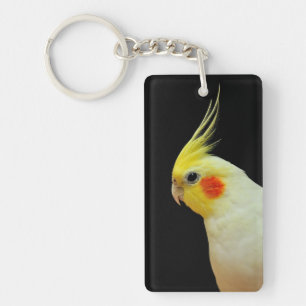 Lutino Cockatiel Schlüsselanhänger