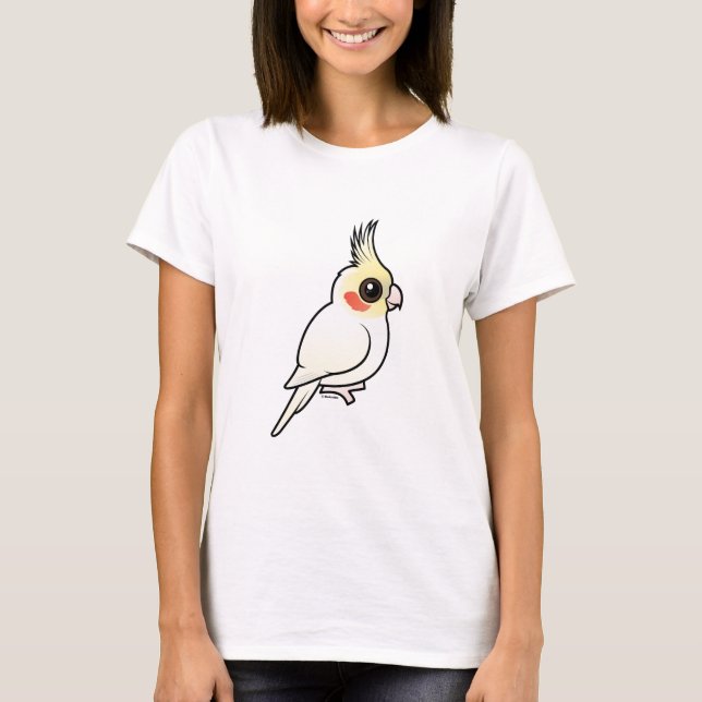 Lutino Cockatiel T-Shirt (Vorderseite)